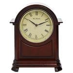 Widdop Dark Walnut Arched Mantel Clock W3417