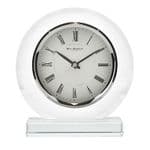 Widdop Quartz Round Glass Table Clock W2670