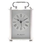 Widdop Quartz Silver Carriage Clock W2936S