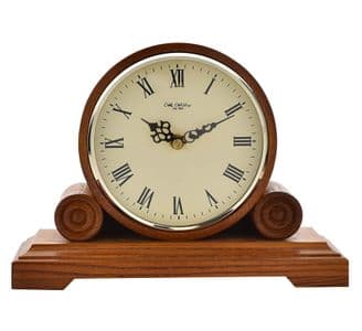 Widdop Quartz Wooden Barrel Mantel Clock W2649W