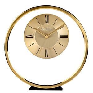 Widdop Round Gold Quartz Mantel Clock W2937G