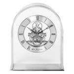 Widdop Silver Arch Skeleton Movement Mantel Clock W2028S