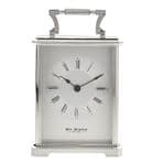 Widdop Silver Quartz Carriage Clock W2407
