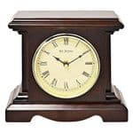 Widdop W3416 Square Dark Walnut Mantel Clock