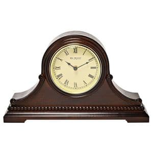 Widdop W3419 Dark Walnut Napoleon Mantel Clock