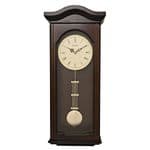 Widdop Wall Clock W9904 Dark Walnut with Westminster Chime