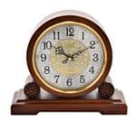 Widdop Walnut Westminster Chime Barrel Mantel Clock W2860