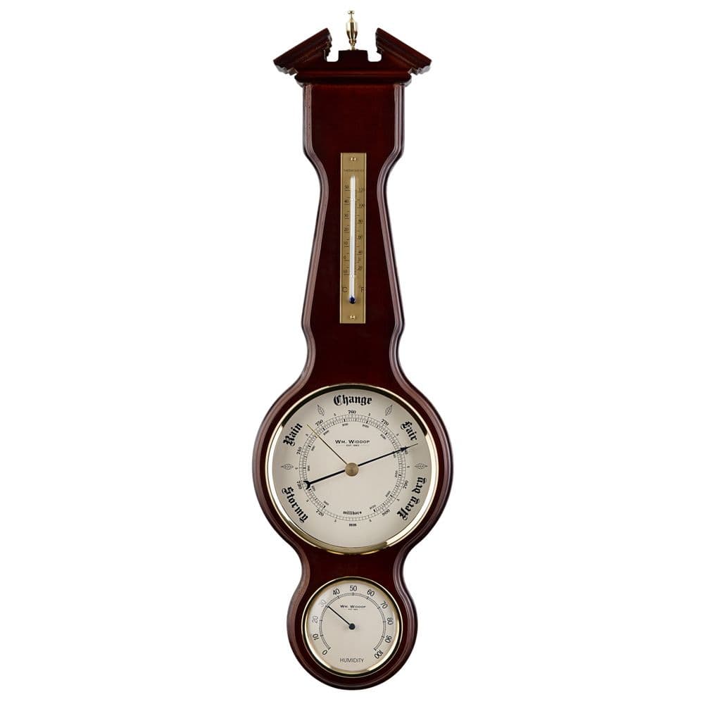 Widdop Wooden Barometer Weather Station W7932
