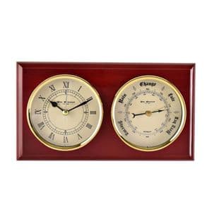 Widdop Wooden Clock and Barometer W7930