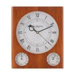Widdop Wooden Clock Thermometer and Hygrometer W8020