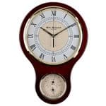 Widdop Wooden Clock with Thermometer and Hygrometer W7929