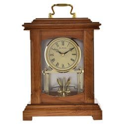 Horloge De Cheminée Colonne Antique Carrée - Widdop W2904 | Style Rétro