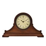 William Widdop Satin Mahogany Napoleon Mantel Clock W2645