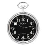 Woodford Arabic Black Face Mechanical Pocket Watch 1040
