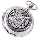 Woodford Chrome Plated Engraved Tribal Pocket Watch 1872