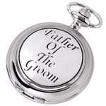 Woodford Chrome Plated Father of the Groom Pocket Watch 1886