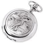 Woodford Chrome Plated Golfing Pocket Watch 1881