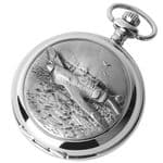 Woodford Chrome Plated Hurricane Fighter Pocket Watch 1892