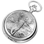 Woodford Chrome Plated Monarch of Glen Pocket Watch 1913