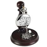 Woodford Chrome Plated Pocket Watch Complete With Presentation Stand 1925