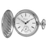 Woodford Chrome Plated Polished Full Hunter Pocket watch 1061