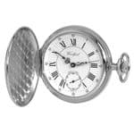 Woodford Chrome Plated Polished Hunter Pocket watch 1012