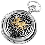 Woodford Chrome Plated Welsh Dragon Pocket Watch 1912