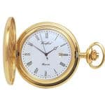 Woodford Gold Plated Full Hunter Quartz Pocket Watch 1207