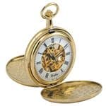 Woodford Gold Plated Twin Lid Mechanical Pocket watch 1063