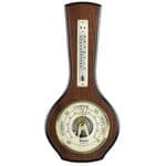 Woodford Small Vaneered Aneroid Barometer and Thermometer 1601