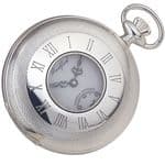 Woodford Sterling Silver Engine Turned Pocket Watch 1005
