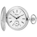Woodford Sterling Silver Polished Full Hunter Pocket Watch 1001