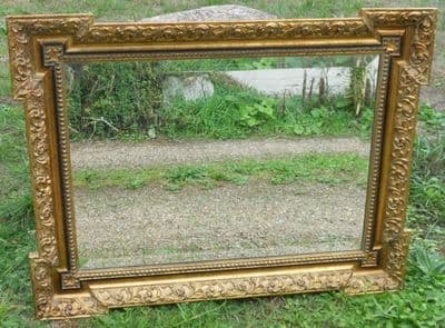 Antique Style Gilt Hanging Wall Mirror