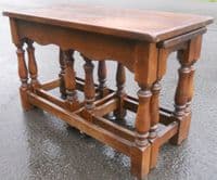 Antique Style Oak Coffee / Nest of Tables