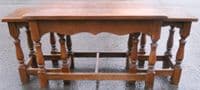 Antique Style Oak Coffee / Nest of Tables
