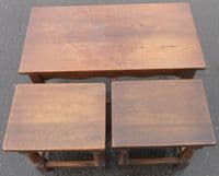Antique Style Oak Coffee / Nest of Tables