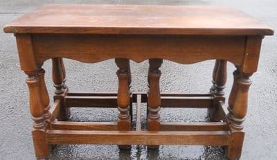 Antique Style Oak Coffee / Nest of Tables