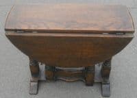 Antique Tudor Style Oak Gateleg Coffee Table
