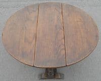 Antique Tudor Style Oak Gateleg Coffee Table