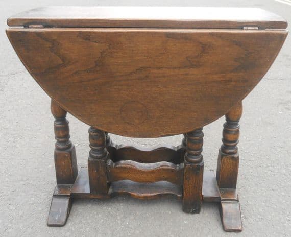 Antique Tudor Style Oak Gateleg Coffee Table