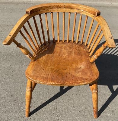 Antique Windsor Kitchen Tub Armchair