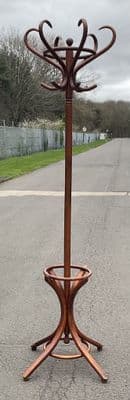 Bentwood Beech Medium Colour Hat & Coat Stand