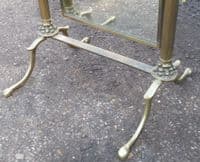 Brass Framed Cheval Standing Dressing Mirror