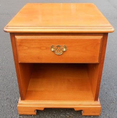 Cherry Wood Bedside Cabinet by Younger