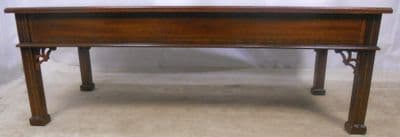 Chippendale Style Long Mahogany Coffee Table - SOLD