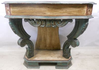 Decorated Painted Console Table - SOLD