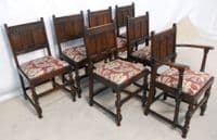 Ercol Dark Elm Extending Dining Table & Dining Chairs