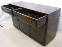 Ercol Dark Elm Low Sideboard Base from the Windsor Range
