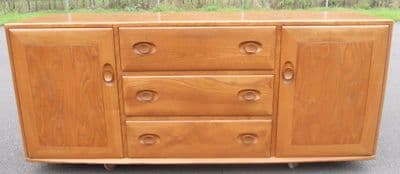 Ercol Light Elm Low Sideboard Base