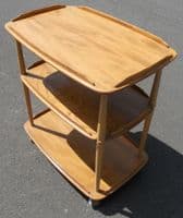 Ercol Three Tier Light Elm Tea Trolley